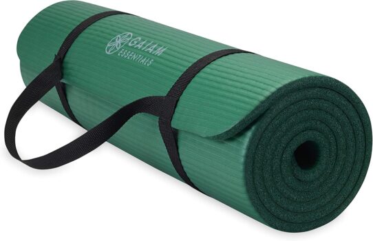 Gaiam Essentials Thick Yoga Mat Fitness & Exercise