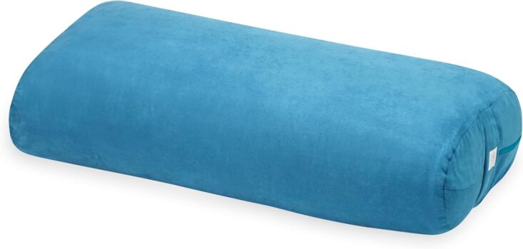 Gaiam Yoga Bolster - Long, Rectangular Meditation Pillow - Supportive Cushion for Restorative Yoga